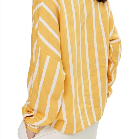 SOLD Top Shop Yellow Blouse Size 4 - Picture 4 of 8